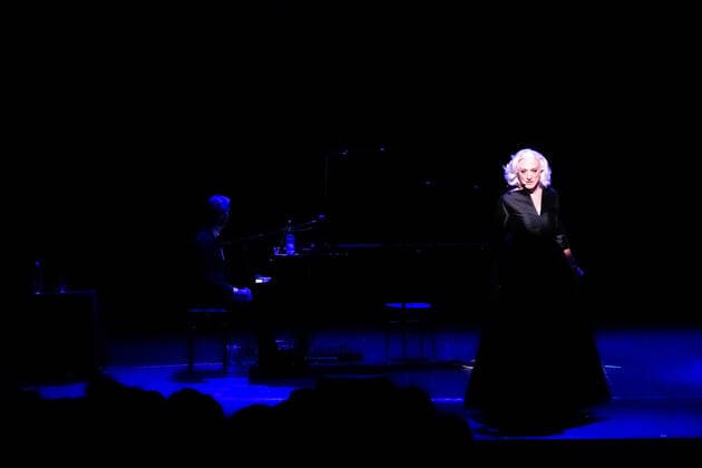 Photo IPP Marco Verri Lecce 30 03 2022 theatrical performance Elegantissima in the photo the artist Drusilla Foer Gianluca Gori Italy Photo Press World Copyright Lecce, at the Apollo Theatre stage de  0
