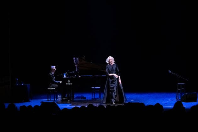 Photo IPP Marco Verri Lecce 30 03 2022 theatrical performance Elegantissima in the photo the artist Drusilla Foer Gianluca Gori Italy Photo Press World Copyright Lecce, at the Apollo Theatre stage de  0