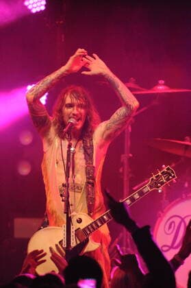 CHICAGO, IL - MARCH 30: The Darkness in concert at The Park West in Chicago, Illinois on March 30,2022. Copyright: xGenexAmbox