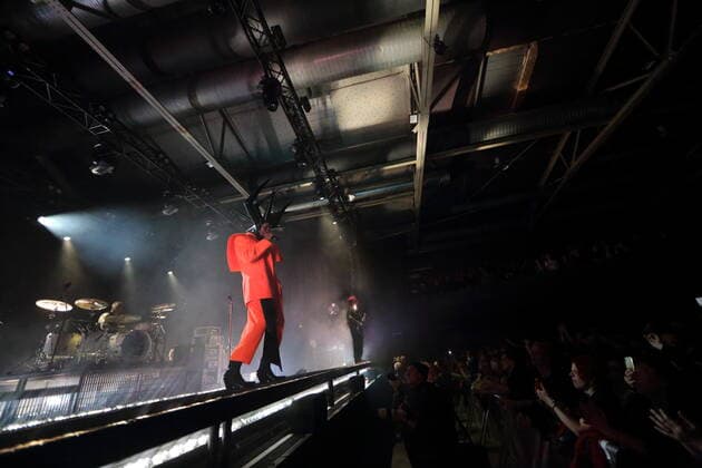 Deborah Anne Dyer aka Skin from the band Skunk Anansie at a concert at Columbiahalle in Berlin, 31 March 2022 Skunk Anansie concert Berlin