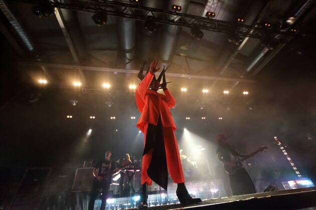 Deborah Anne Dyer aka Skin from the band Skunk Anansie at a concert at Columbiahalle in Berlin, 31 March 2022 Skunk Anansie concert Berlin