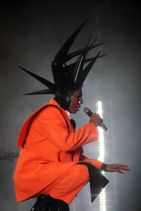 Deborah Anne Dyer aka Skin from the band Skunk Anansie at a concert at Columbiahalle in Berlin, 31 March 2022 Skunk Anansie concert Berlin