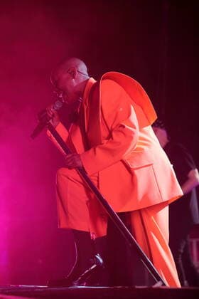 Deborah Anne Dyer aka Skin from the band Skunk Anansie at a concert at Columbiahalle in Berlin, 31 March 2022 Skunk Anansie concert Berlin