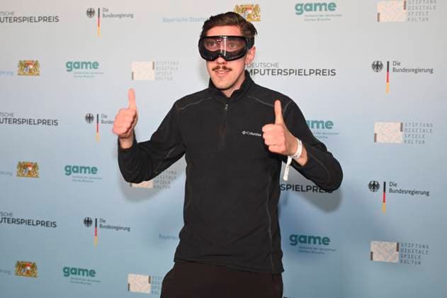 Maximilian Knabe at the award ceremony of the German Computer Game Award 2022 in the TonHalle Munich, 31 03 2022 Foto:xR.xHeinex xFuturexImage