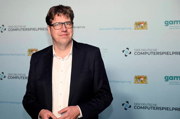 Michael Kellner at the award ceremony of the German Computer Game Award 2022 in the TonHalle Munich, 31 03 2022 Foto:xR.xHeinex xFuturexImage
