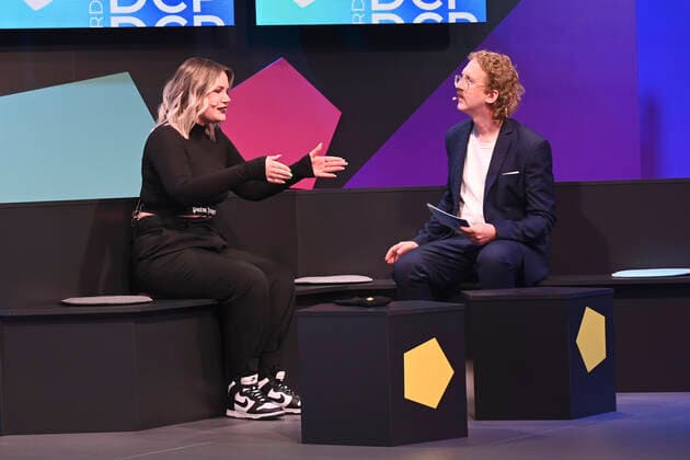 Maxi Gräff and Uke Bosse at the award ceremony of the German Computer Game Award 2022 in the TonHalle Munich, 31 03 2022 Foto:xR.xHeinex xFuturexImage