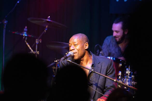 The singer and frontman Andrew Roachford, MBE The British soul band Roachford with the Twice in a lifetime Tour 2021 2022 at the live performance in the Harmonie in Bonn, 01 04 2022
