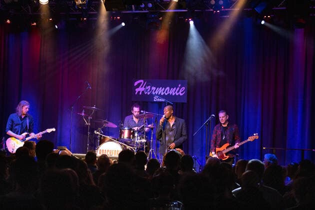 The British soul band Roachford with the Twice in a lifetime Tour 2021 2022 at the live performance in the Harmonie in Bonn, 01 04 2022