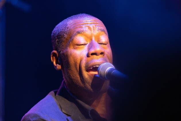 The singer and frontman Andrew Roachford, MBE The British soul band Roachford with the Twice in a lifetime Tour 2021 2022 at the live performance in the Harmonie in Bonn, 01 04 2022