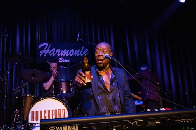 The singer and frontman Andrew Roachford, MBE The British soul band Roachford with the Twice in a lifetime Tour 2021 2022 at the live performance in the Harmonie in Bonn, 01 04 2022