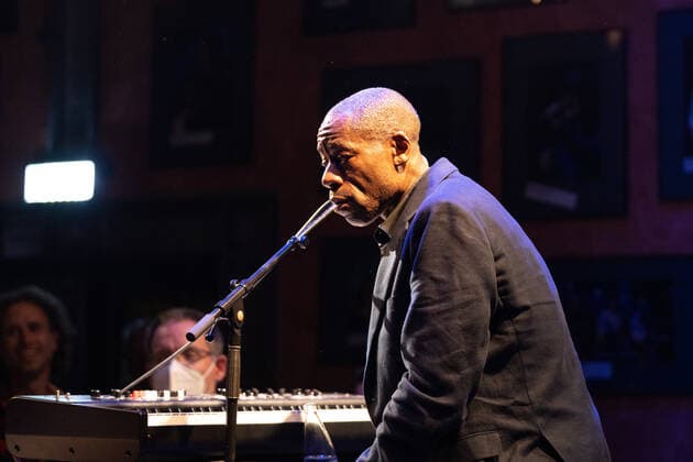 The singer and frontman Andrew Roachford, MBE The British soul band Roachford with the Twice in a lifetime Tour 2021 2022 at the live performance in the Harmonie in Bonn, 01 04 2022