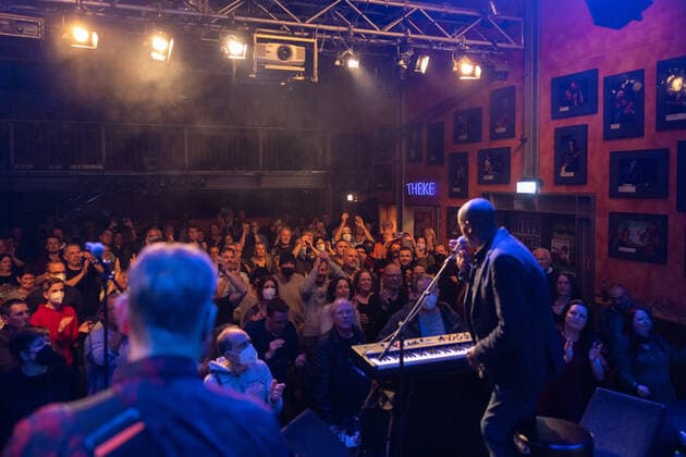 The British soul band Roachford with the Twice in a lifetime Tour 2021 2022 at the live performance in the Harmonie in Bonn, 01 04 2022