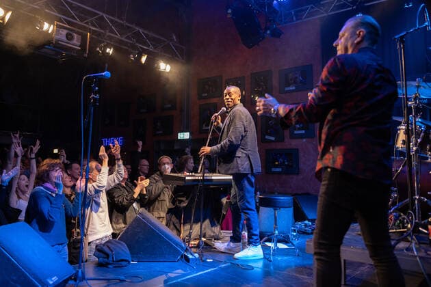The British soul band Roachford with the Twice in a lifetime Tour 2021 2022 at the live performance in the Harmonie in Bonn, 01 04 2022