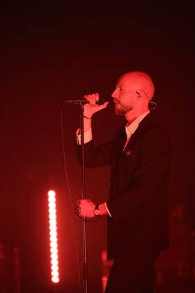 Sivert Hoyem of the band Madrugada at a concert at the Tempodrom in Berlin, 1 April 2022 Madrugada concert Berlin