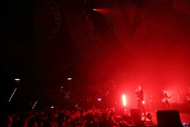 Sivert Hoyem of the band Madrugada at a concert at the Tempodrom in Berlin, 1 April 2022 Madrugada concert Berlin
