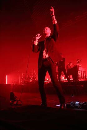 Sivert Hoyem of the band Madrugada at a concert at the Tempodrom in Berlin, 1 April 2022 Madrugada concert Berlin