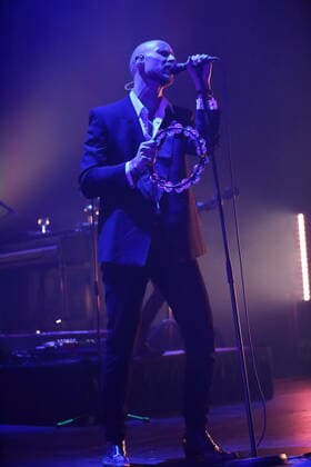Sivert Hoyem of the band Madrugada at a concert at the Tempodrom in Berlin, 1 April 2022 Madrugada concert Berlin