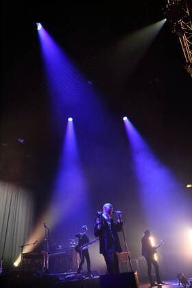 Sivert Hoyem of the band Madrugada at a concert at the Tempodrom in Berlin, 1 April 2022 Madrugada concert Berlin