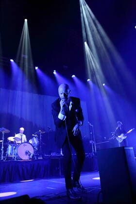 Sivert Hoyem of the band Madrugada at a concert at the Tempodrom in Berlin, 1 April 2022 Madrugada concert Berlin
