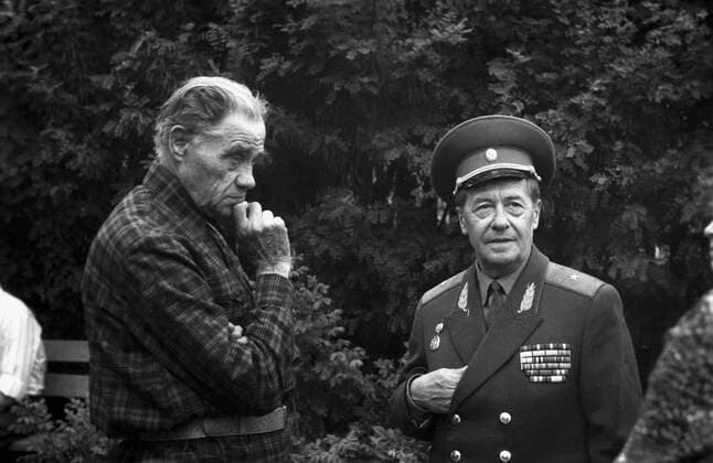 Crop-breeder Terenty Maltsev 8153121 29.07.1979 A still from the documentary In harmony with nature telling a story of Soviet crop-breeder and agriculture innovator Terenty Maltsev, twice Hero of Socialist Labor and inventor of a no-tillage farming. V. Rabinkov Russia  Copyright: xV.xRabinkovx
