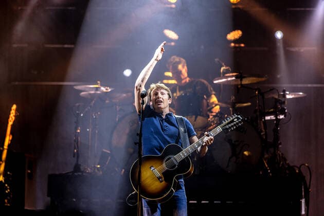 Hamburg, 2 April 2022 James Blunt at a concert in Hamburg Barclays Arena