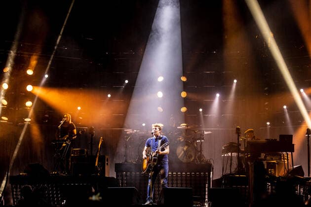 Hamburg, 2 April 2022 James Blunt at a concert in Hamburg Barclays Arena