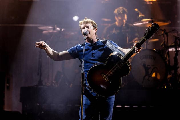 Hamburg, 2 April 2022 James Blunt at a concert in Hamburg Barclays Arena