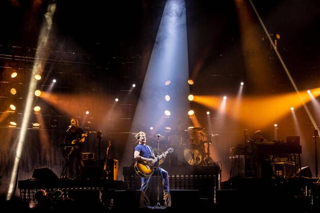 Hamburg, 2 April 2022 James Blunt at a concert in Hamburg Barclays Arena