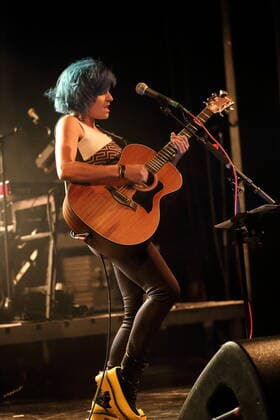 Charly Klauser at a concert supporting Leslie Clio at the Columbia Theater in Berlin, 3 April 2022 Charly Klauser concert Berlin
