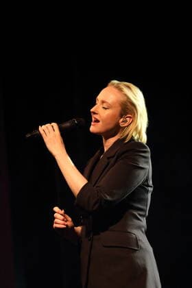 Leslie Clio at a concert at the Columbia Theater in Berlin, 3 April 2022 Leslie Clio concert Berlin