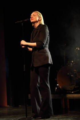 Leslie Clio at a concert at the Columbia Theater in Berlin, 3 April 2022 Leslie Clio concert Berlin