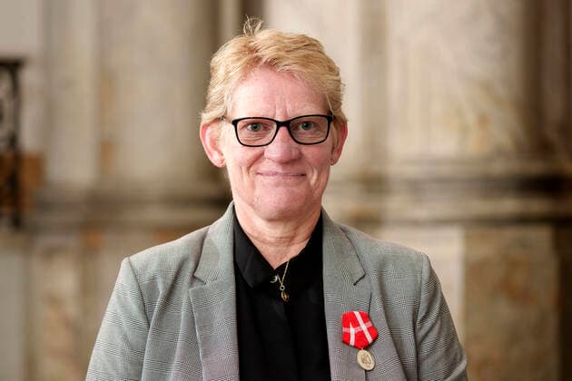 Site Planner at Arla Foods amba, Esbjerg Dairy Loa Bente Nielsen, Esbjerg, thanked for the Reward Medal at the Public Audience at Christiansborg Castle, Monday 4 April 2022, Copenhagen  Copyright: KeldxNavntoft KeldxNavntoftx COP10552 spdk20220404-145526-L