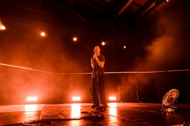 Sleaford Mods concert in Berlin Columbiahalle Sleaford Mods played in sold out Berlin Columbiahalle , Berlin Berlin Germany Neukölln