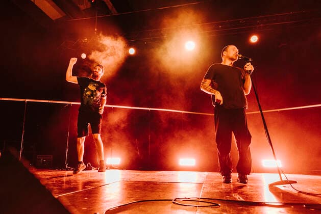 Sleaford Mods concert in Berlin Columbiahalle Sleaford Mods played in sold out Berlin Columbiahalle , Berlin Berlin Germany Neukölln
