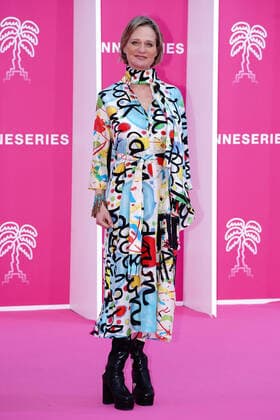 Entertainment Themen der Woche KW14 Entertainment Bilder des Tages Cannes International Series Festival, Prinzessin Delphine von Belgien auf dem roten Teppich Princesse Delphine de Belgique CELEBRITES : Canneseries - Red Carpet - Cannes - 04 04 2022 NorbertScanella Panoramic 