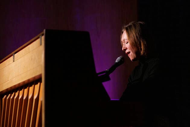 Ukrainian jazz musician Tamara Lukasheva at the festive award ceremony of IFFF Dortmund Cologne 2022 at Filmforum NRW Cologne, 03 04 2022 NRW Germany Copyright: xChristophxHardtx
