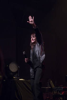 Juliette Armanet Konzert in Lyon Juliette Armanet en concert Ã Lyon le 04 04 22. CELEBRITES : Concert de Juliette Armanet - Lyon - 04 04 2022 SandrineThesillat Panoramic 