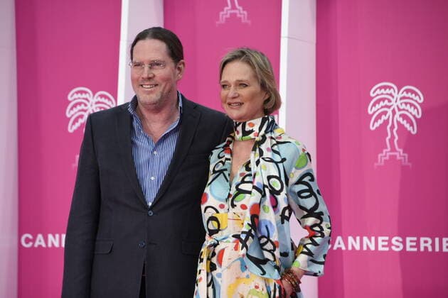 Cannes International Series Festival, Prinzessin Delphine von Belgien auf dem roten Teppich Princesse de Belgique PrÃ