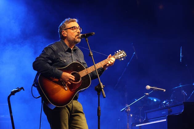 Brunori Sas during the benefit concert Tocca a noi, Music for peace to raise funds to support the activities of Save the children in Ukraine in Piazza Maggiore Bologna, April 5, 2022 photo Michele Nucci  Copyright: xMichelexNuccix xipa-agency.netx xx 0