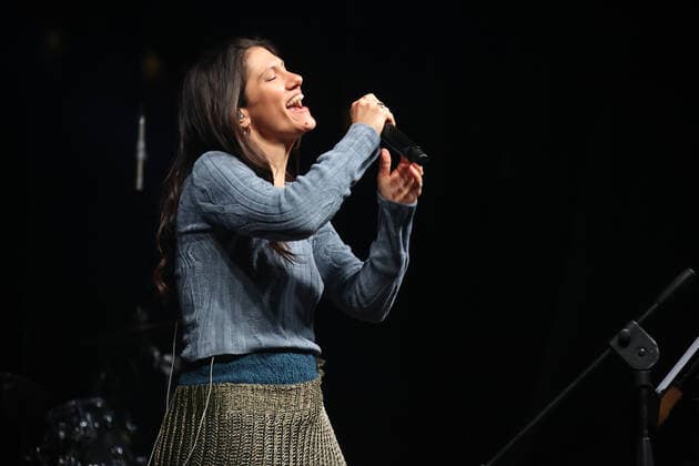 Elisa during the benefit concert Tocca a noi, Music for peace to raise funds to support the activities of Save the children in Ukraine in Piazza Maggiore Bologna, April 5, 2022 photo Michele Nucci  Copyright: xMichelexNuccix xipa-agency.netx xx 0