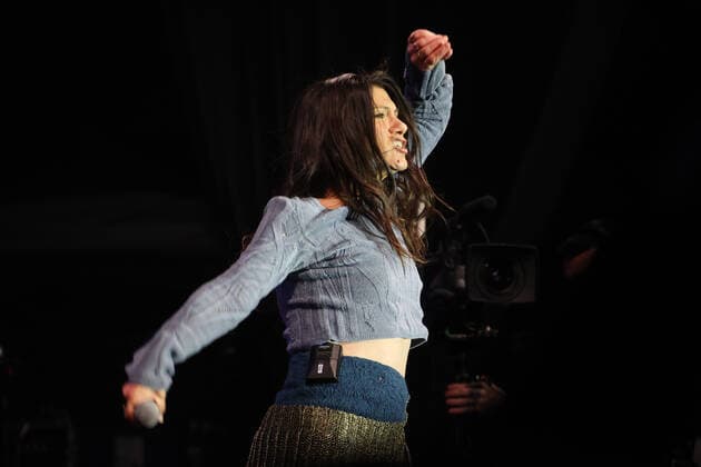 Elisa during the benefit concert Tocca a noi, Music for peace to raise funds to support the activities of Save the children in Ukraine in Piazza Maggiore Bologna, April 5, 2022 photo Michele Nucci  Copyright: xMichelexNuccix xipa-agency.netx xx 0