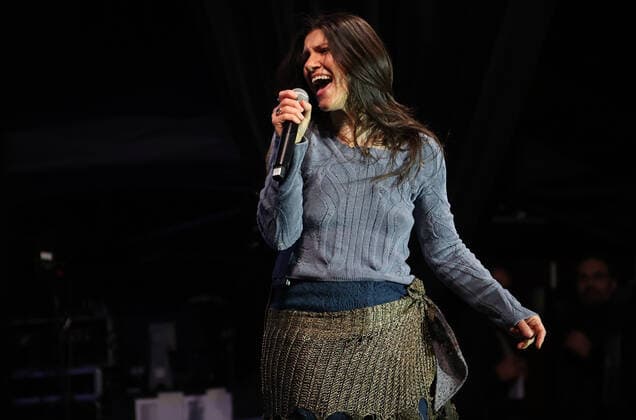Elisa during the benefit concert Tocca a noi, Music for peace to raise funds to support the activities of Save the children in Ukraine in Piazza Maggiore Bologna, April 5, 2022 photo Michele Nucci  Copyright: xMichelexNuccix xipa-agency.netx xx 0