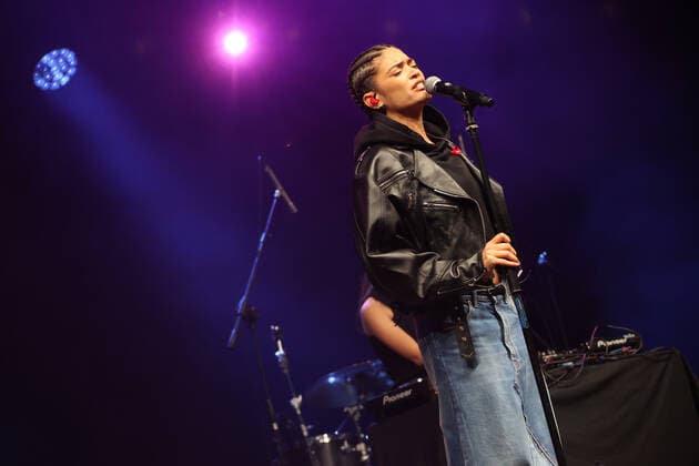Elodie during the Benefit Concert Tocca a noi, Music for peace to raise funds to support the activities of Save the children in Ukraine in Piazza Maggiore Bologna, April 5, 2022 photo Michele Nucci  Copyright: xMichelexNuccix xipa-agency.netx xx 0