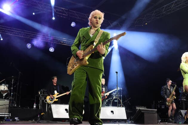 The Representative of the List during the benefit concert Tocca a noi, Music for peace to raise funds to support the activities of Save the children in Ukraine in Piazza Maggiore Bologna, April 5, 2022 photo Michele Nucci  Copyright: xMichelexNuccix xipa-agency.netx xx 0