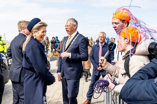 07-04-2022 Bollenstreek Queen Maxima and King Willem-Alexander visited Katwijk in the Dune and Bulb Region, Duin- en Bollenstreek. Â  Copyright: xPPEx