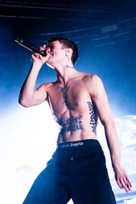 Italian singer and Sanremo 2022 winner Blanco in concert at Fabrique in Milan, Italy, on April 6 2022  Copyright: xMairoxCinquettix xipa-agency.netx xx 0