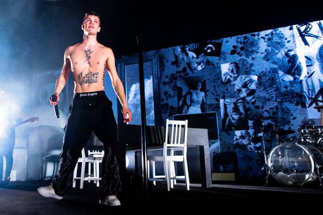 Italian singer and Sanremo 2022 winner Blanco in concert at Fabrique in Milan, Italy, on April 6 2022  Copyright: xMairoxCinquettix xipa-agency.netx xx 0