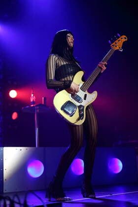 Laura Lee from the band Khruangbin at a concert at Columbiahalle in Berlin, 7 April 2022 Khruangbin concert Berlin