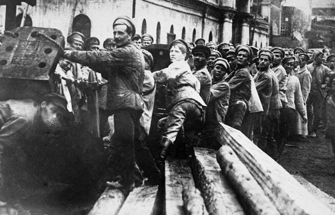 Subbotnik restoration Verkhne-Isetsky Plant 47897 09.04.1921 Yekaterinburg workers on a voluntary unpaid labor day (subbotnik) to restore the Verkhne-Isetsky Plant. RIA Novosti Sputnik Yekaterinburg Russia  Copyright: xRIAxNovostix