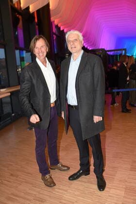 Wolfgang Leikermoser presenter Udo Wachtveitl actor Munich 07 04 2022 Showpalast Cinema in Concert Ensemble German Film Orchestra Babelsberg, Munich